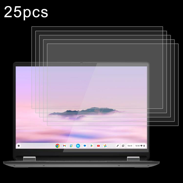 25pcs 9H 0.3mm Explosion-proof Tempered Glass Film, For Lenovo 100e Chromebook 2nd Gen 11.6, For Lenovo Yoga Pad Pro 14.5 inch, For Lenovo IdeaPad Slim 3 Gen10 14, For Lenovo IdeaPad Slim 5 Light 14, For Lenovo IdeaPad Slim 3 Gen8 15.6                 ...