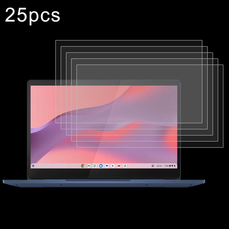 25pcs 9H 0.3mm Explosion-proof Tempered Glass Film, For Lenovo 100e Chromebook 2nd Gen 11.6, For Lenovo Yoga Pad Pro 14.5 inch, For Lenovo IdeaPad Slim 3 Gen10 14, For Lenovo IdeaPad Slim 5 Light 14, For Lenovo IdeaPad Slim 3 Gen8 15.6                 ...
