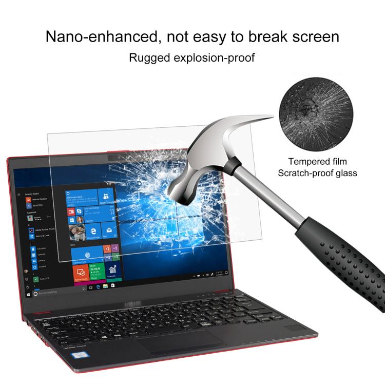 25pcs 9H 0.3mm Explosion-proof Tempered Glass Film, For Fujitsu LIFEBOOK U938 13.3, For Fujitsu LIFEBOOK A577 15.6, For Fujitsu FMV Lite WA1 15.6