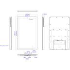 WA2189T 21.5 inch IPS Screen Advertising Machine Android 14 RK3576S 4GB+32GB, Specification: EU Plug