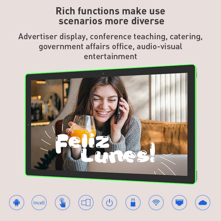 WA2189T 21.5 inch IPS Screen Advertising Machine Android 14 RK3576S 4GB+32GB, Specification: EU Plug