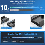 HCL-3A1C-Pro Aluminum Alloy 3xUSB and Type-C Clamp Hub, HCL-3A1C-Pro