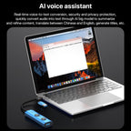 YCE V295B 5 in 1 USB3.0 / Type-C HUB Adapter AI Docking Station, V295B