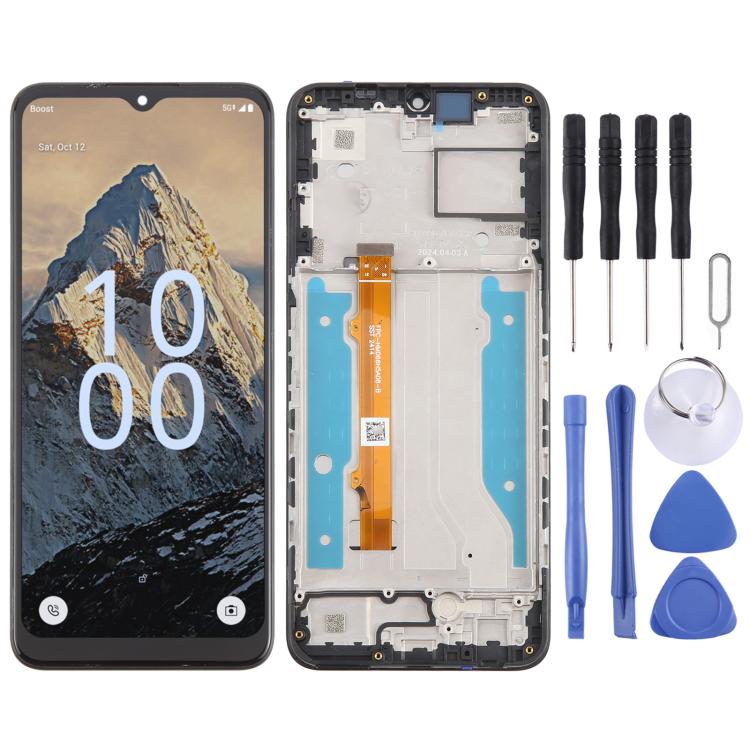 LCD Screen Digitizer Full Assembly with Frame, For Boost Summit 5G 2024 SN339D-SMT