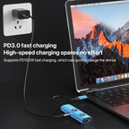 YCE V297 7 in 1 USB-C / Type-C HUB Adapter AI Docking Station Support 4K Output, V297