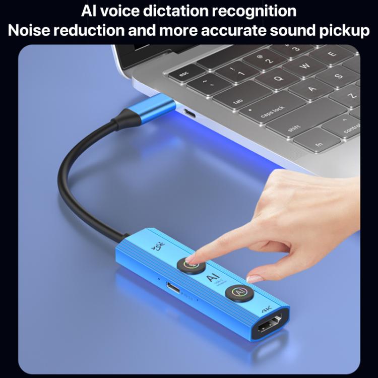 YCE V297A 7 in 1 USB-C / Type-C HUB Adapter AI Docking Station Support 8K Output, V297A