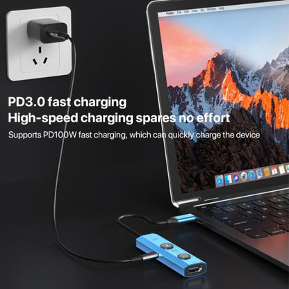 YCE V297A 7 in 1 USB-C / Type-C HUB Adapter AI Docking Station Support 8K Output, V297A