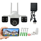 QX155 6MP Triple Camera WiFi Version Supports Humanoid Detection, EU Plug, US Plug, UK Plug, AU Plug
