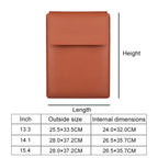 PU05 Sleeve Leather Case Carrying Bag, for 13.3 inch Laptop, for 14.1 inch Laptop, for 15.4 inch Laptop