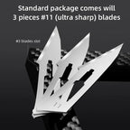 QianLi TX01 Carbon Fibre Non-Magnetic Anti-Static Universal Knife Handle, QianLi TX01