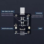 QianLi iBridge Tail Plug Charging DNDP Detection Epitaxial Board, Type-C, 8 Pin