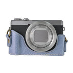 Retro Litchi Texture Leather Full Body Camera Case Bag with Strap, For Canon G7 X Mark III / G7X3, For Canon PowerShot SX740 HS