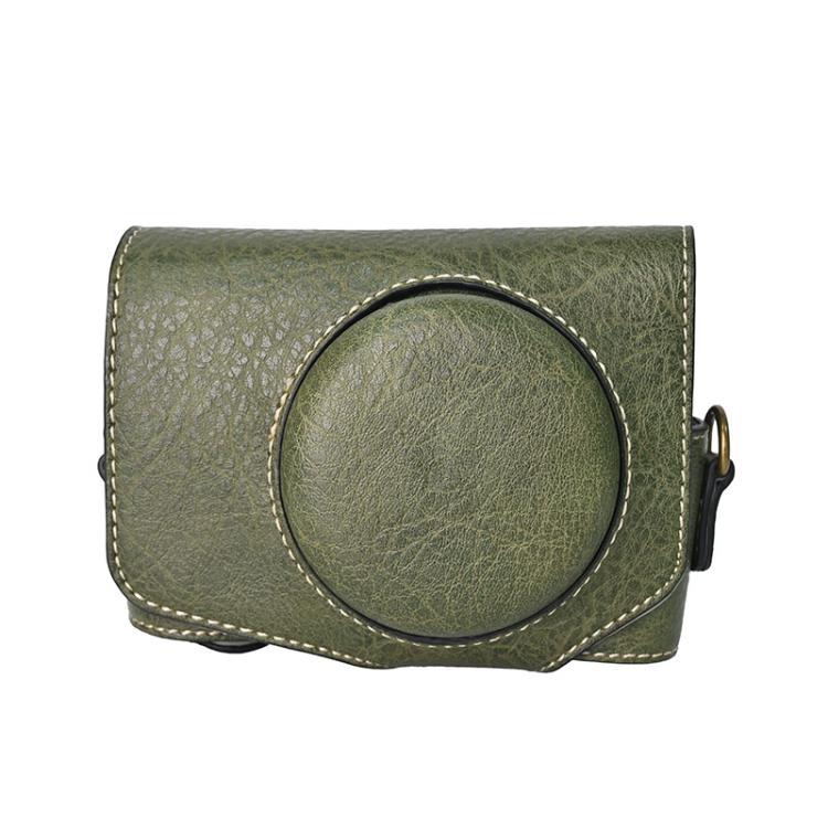 Retro Litchi Texture Leather Full Body Camera Case Bag with Strap, For Canon G7 X Mark III / G7X3, For Canon PowerShot SX740 HS