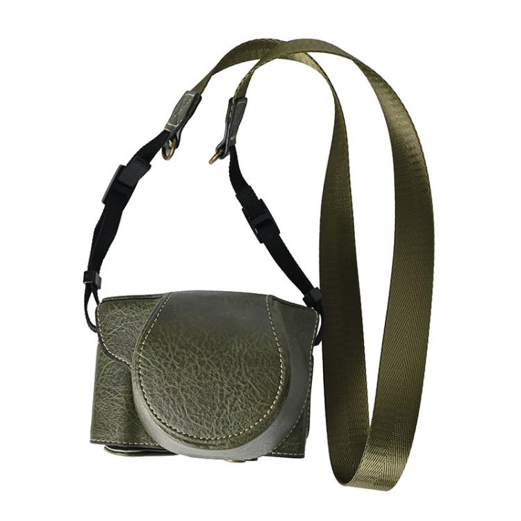 Retro Litchi Texture Leather Full Body Camera Case Bag with Strap, For FUJIFILM X-M5