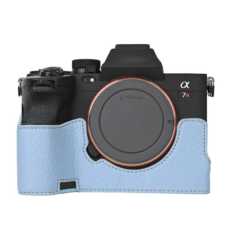 Litchi Texture PU Leather Camera Half Case Base, For Sony ILCE-7CM2 / Alpha 7C II, For Sony ILCE7RM5 / A7R5