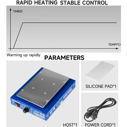 Mechanic HT-18 Intelligent Numerical Control Thermostatic Heating Platform, US Plug, EU Plug, UK Plug