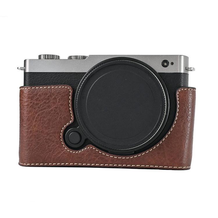 Litchi Texture PU Leather Camera Half Case Base, For Panasonic LUMIX S9