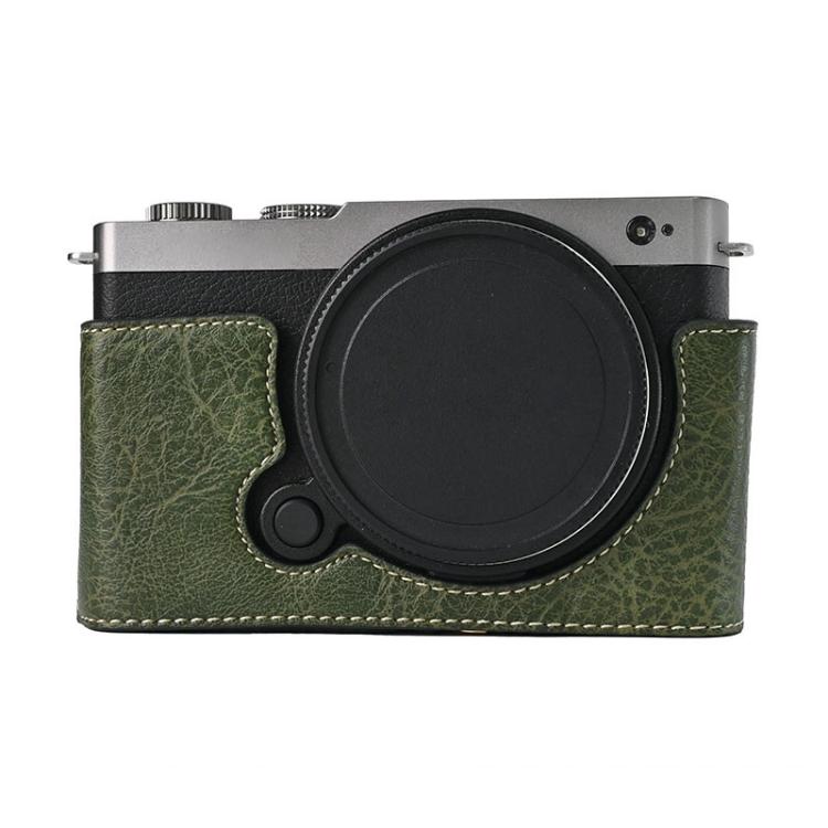 Litchi Texture PU Leather Camera Half Case Base, For Panasonic LUMIX S9