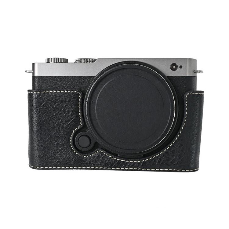 Litchi Texture PU Leather Camera Half Case Base, For Panasonic LUMIX S9