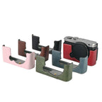 Litchi Texture PU Leather Camera Half Case Base, For Panasonic LUMIX S9