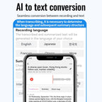 JNN A6 Portable Smart AI Magnetic Recorder Support APP Control, 8GB, 16GB, 32GB, 64GB, 128GB