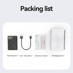 JNN A5 OLED Display Smart AI Magnetic Recorder Support APP Control, 8GB, 16GB, 32GB, 64GB, 128GB