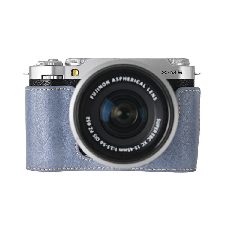 Litchi Texture PU Leather Camera Half Case Base, For FUJIFILM X-M5