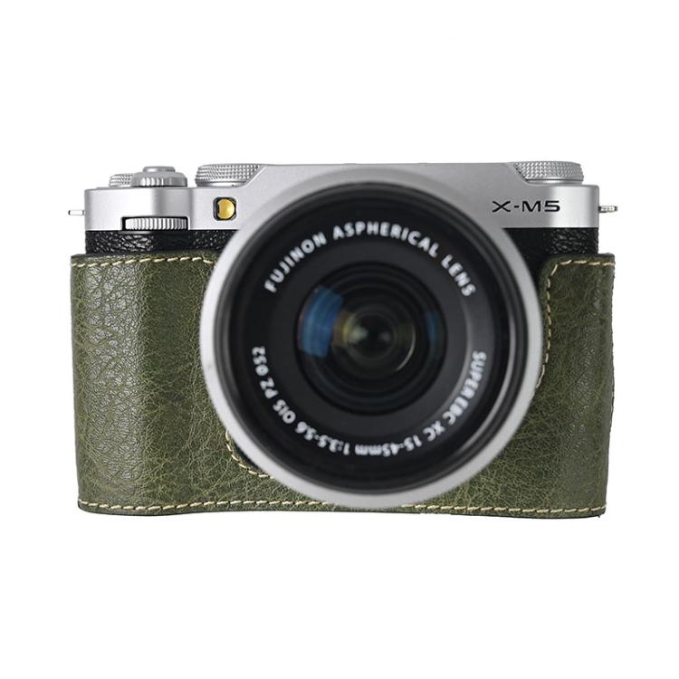 Litchi Texture PU Leather Camera Half Case Base, For FUJIFILM X-M5
