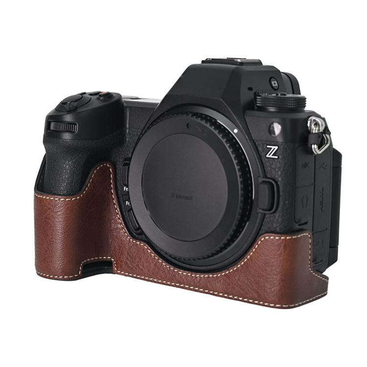 Litchi Texture PU Leather Camera Half Case Base, For Nikon Z6III