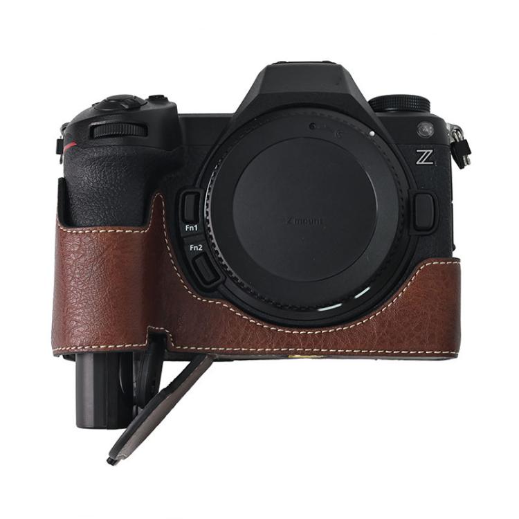 Litchi Texture PU Leather Camera Half Case Base, For Nikon Z6III