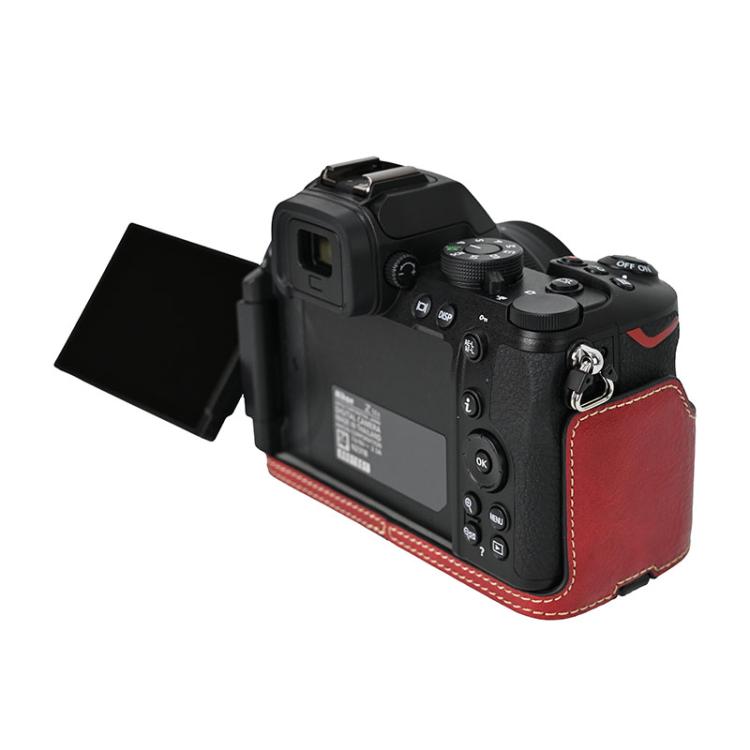 Litchi Texture PU Leather Camera Half Case Base, For Nikon Z50II