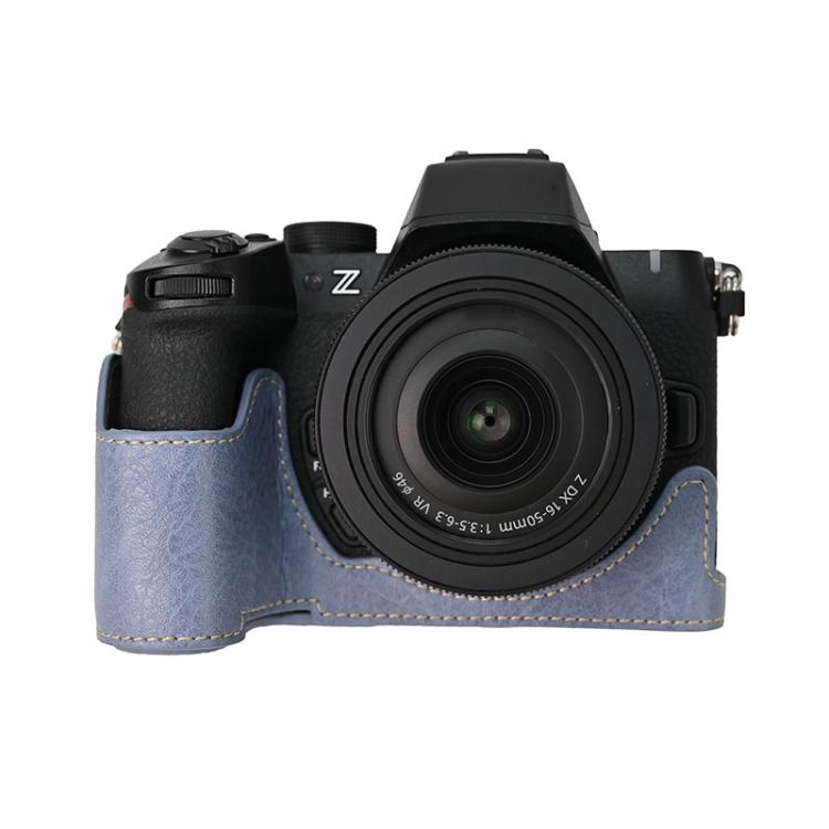 Litchi Texture PU Leather Camera Half Case Base, For Nikon Z50II
