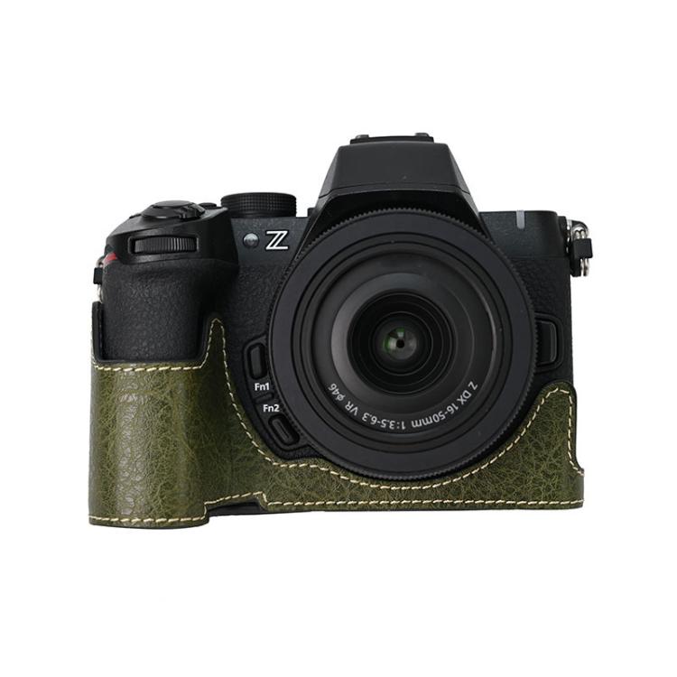 Litchi Texture PU Leather Camera Half Case Base, For Nikon Z50II