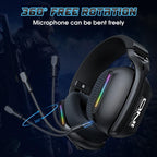 ONIKUMA GT808 Tri-mode Bluetooth 2.4G Wired E-sports Game Headset, GT808