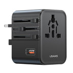 USAMS CC309 25W Dual Type-C and USB-A Ports Universal Travel Charger, CC309
