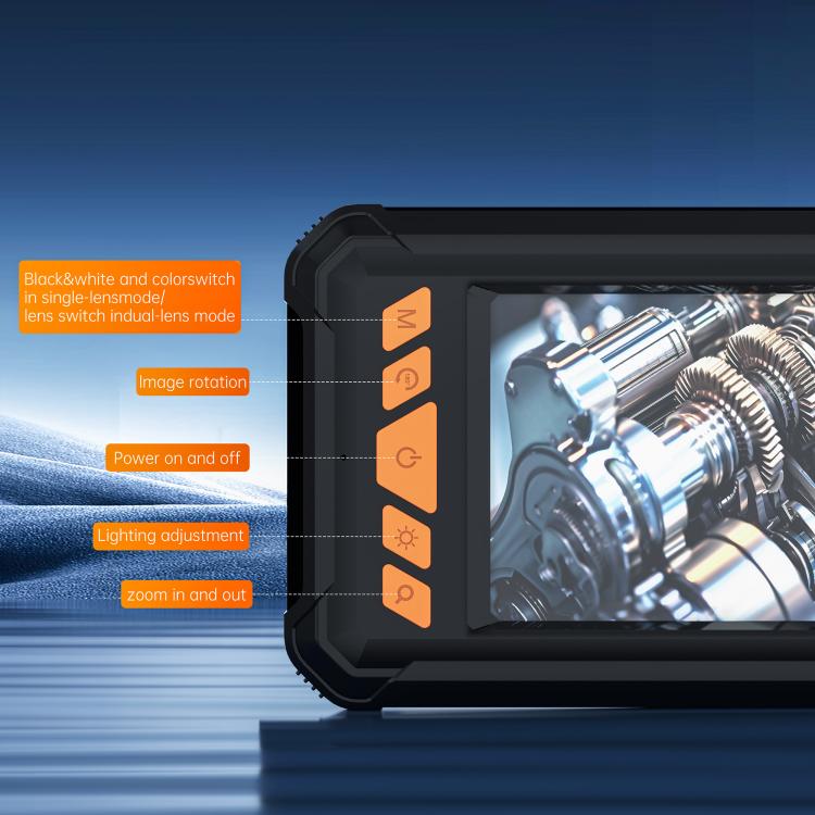P380 8mm Lens Industrial Pipeline Endoscope with 4.3 inch HD Screen, 2m Tube, 5m Tube, 10m Tube
