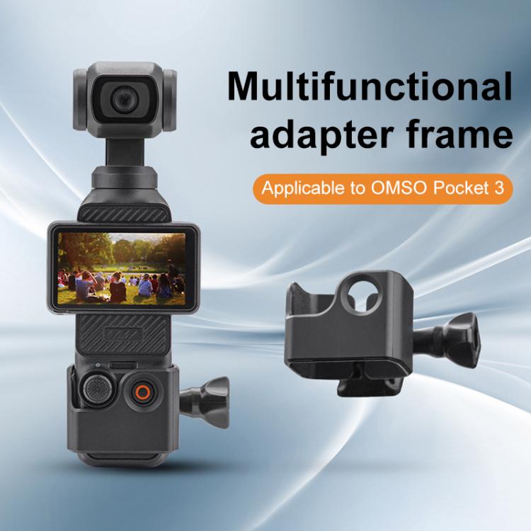 For DJI OSMO Pocket 3 BRDRC Protection Frame Adapter Base, Frame, Frame + Backpack Clip, Frame + Clip + Chest Strap, Frame + Head Strap, Frame + Chest Strap