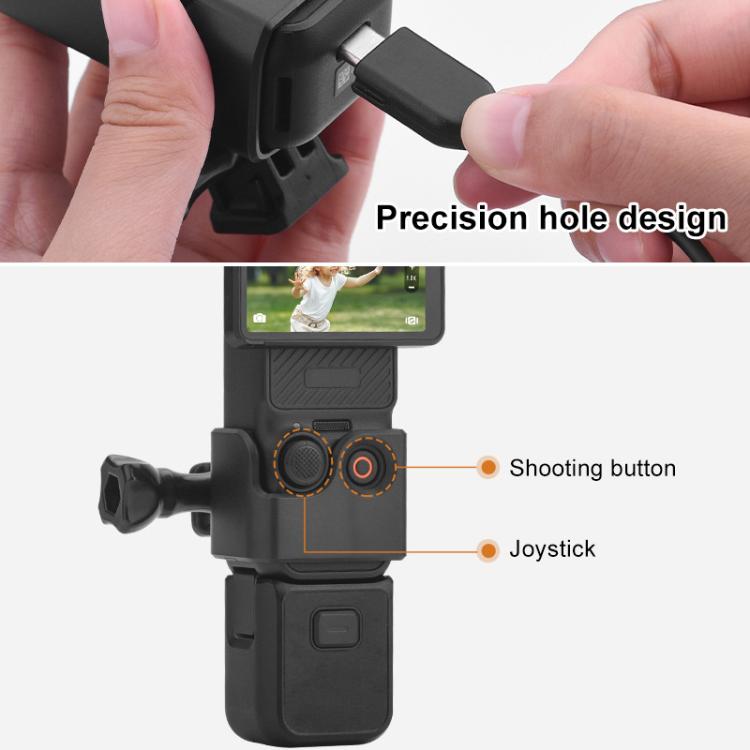 For DJI OSMO Pocket 3 BRDRC Protection Frame Adapter Base, Frame, Frame + Backpack Clip, Frame + Clip + Chest Strap, Frame + Head Strap, Frame + Chest Strap