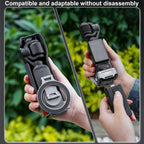 BRDRC Smartphone Teleprompter Stand Desktop Clamp Cold Shoe Extension Mount, For DJI Osmo Pocket 3 Dark Grey