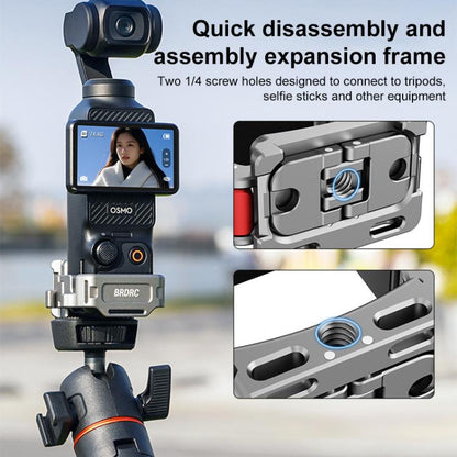 BRDRC Quick Assembly Multi-function Cold Shoe Extension Mount, For DJI Osmo Pocket 3