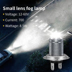 Pair 8.5W 12-60V Car Lens Fog Light Bulb, 9005, 9006, H7, H11