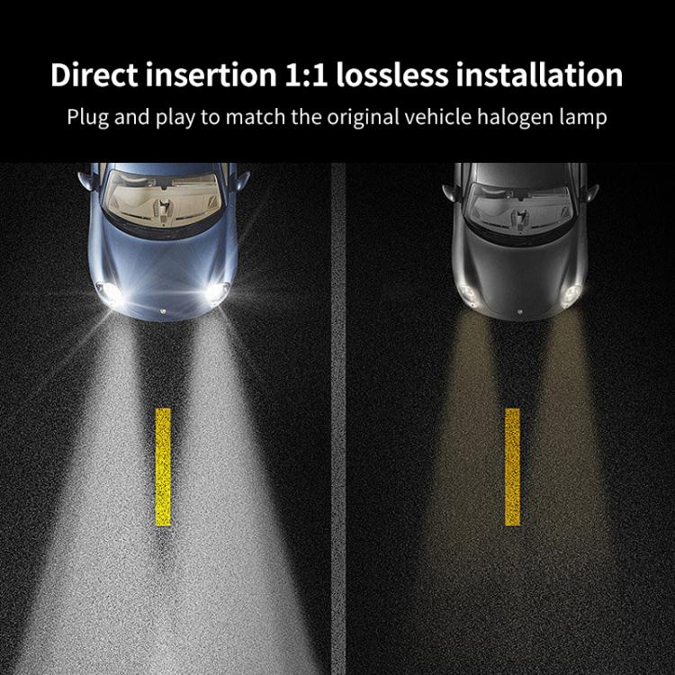 Pair 8.5W 12-60V Car Lens Fog Light Bulb, 9005, 9006, H7, H11