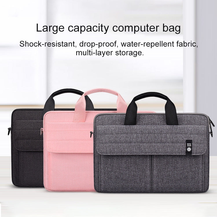 ST08 Handheld Briefcase Carrying Storage Bag with Shoulder Strap, for 13.3 inch Laptop, for 14.1 inch Laptop, for 15.4 inch Laptop, for 15.6 inch Laptop