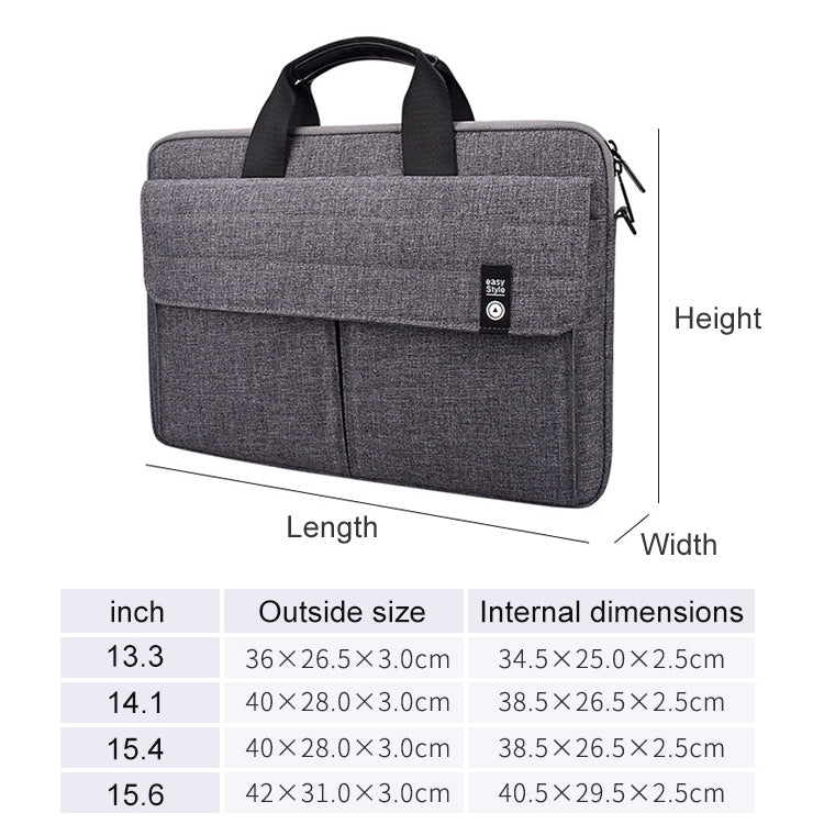 ST08 Handheld Briefcase Carrying Storage Bag with Shoulder Strap, for 13.3 inch Laptop, for 14.1 inch Laptop, for 15.4 inch Laptop, for 15.6 inch Laptop