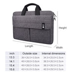 ST08 Handheld Briefcase Carrying Storage Bag with Shoulder Strap, for 13.3 inch Laptop, for 14.1 inch Laptop, for 15.4 inch Laptop, for 15.6 inch Laptop