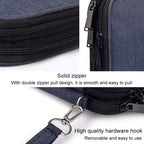 SM01 Multi-function Waterproof Double Layer Data Cable Earphone U Disk Digital Accessories Storage Bag, Size: S, Size: S(Pink), Size: S(Black)