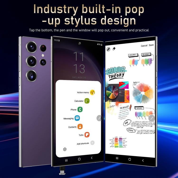 S24 Ultra / S7, 4GB+128GB, 6.75 inch Android 10 MTK6750 Octa Core, Network: 4G, Dual SIM, EU Plug, US Plug, UK Plug, AU Plug