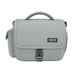 CADeN D27-1 Portable Digital Camera Bag with Strap, 26 x 21 x 15cm Grey, 31 x 21 x 17cm Black