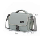 CADeN D27-1 Portable Digital Camera Bag with Strap, 26 x 21 x 15cm Grey, 31 x 21 x 17cm Black