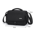 CADeN D27-1 Portable Digital Camera Bag with Strap, 31 x 21 x 17cm Black
